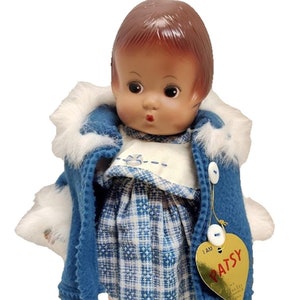 Effanbee Patsy Blue Coat with white fur trim
