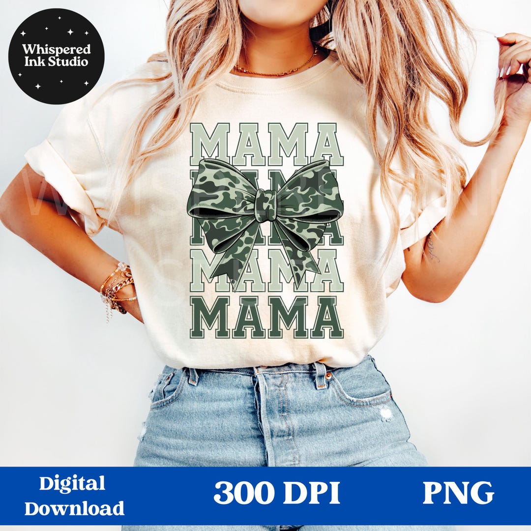 Mama Camo Coquette Bow PNG, Old School Camo Png, Girls Camo Bow Png ...