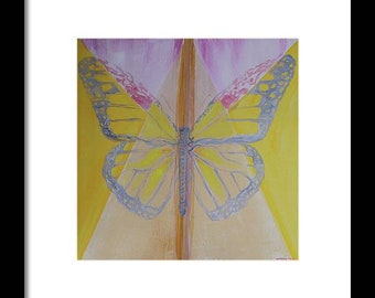 Impression papillon, impression jet d'encre, géométrie sacrée, beaux-arts, art papillon