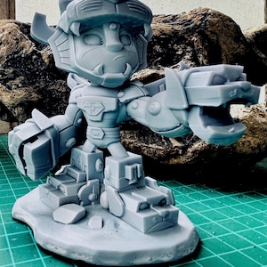 Voltron Chibi Robot 3D Print – Fan Art Figurine – Unique Collectible Toy Model