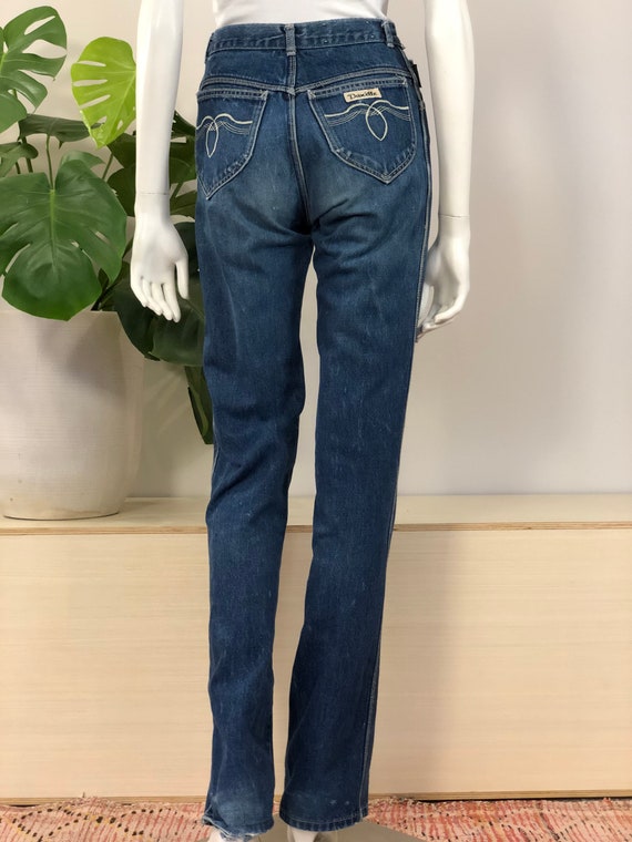 vintage Danelle French cut blue jeans 70s