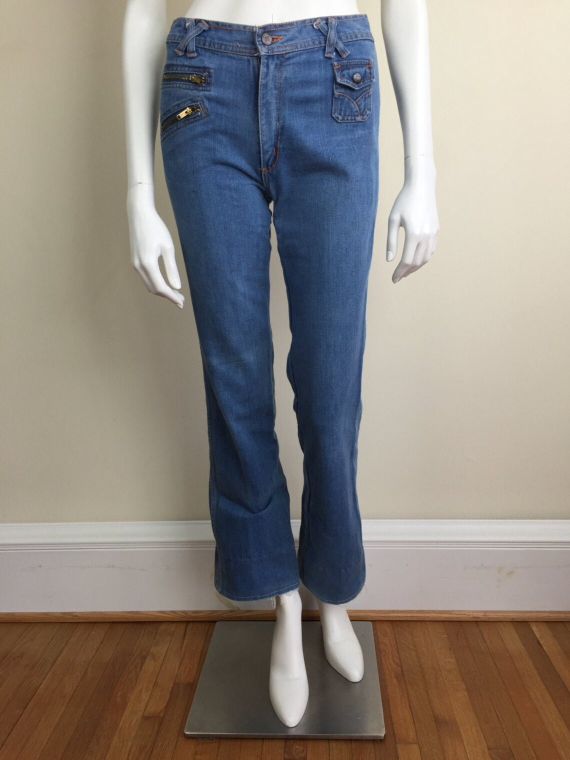 blue jean flares