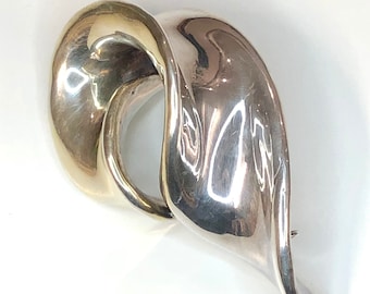 大判！DAVID VARSANO イスラエル ペンダント ブローチ Vintage DAVID VARSANO Israel Sterling Silver Modernist