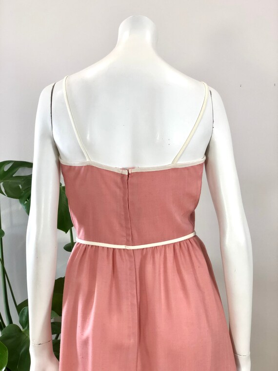 vintage Bianchi dusty rose pink maxi sun dress & … - image 8