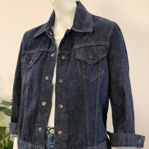 vintage Triple LLL dark denim work trucker jean jacket 60s