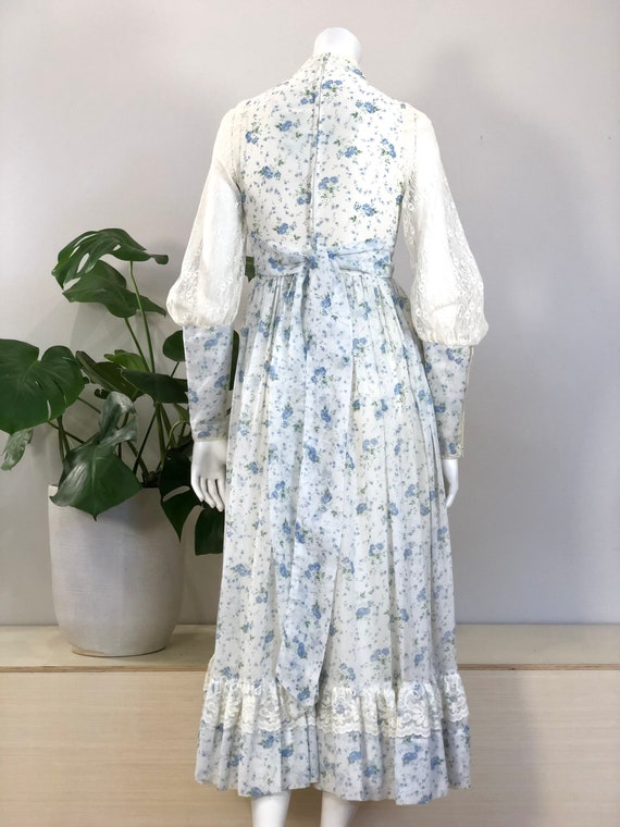 vintage Gunne Sax Joseph Magnin floral cotton voi… - image 7