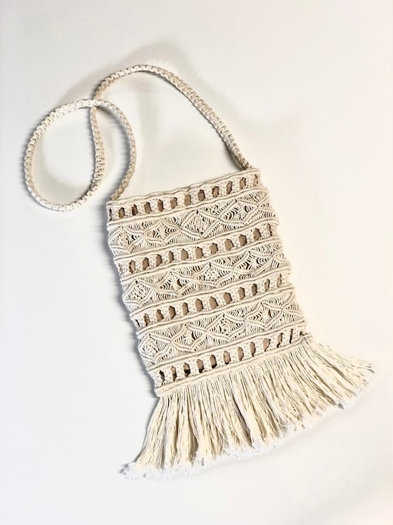 macrame fringe purse