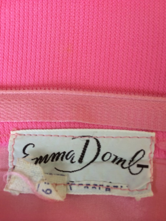vintage Emma Domb bubblegum pink formal w/ rhines… - image 5