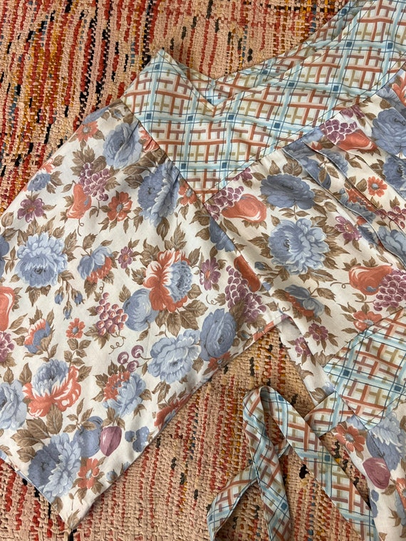 SALE vintage soft floral patchwork print kimono s… - image 3