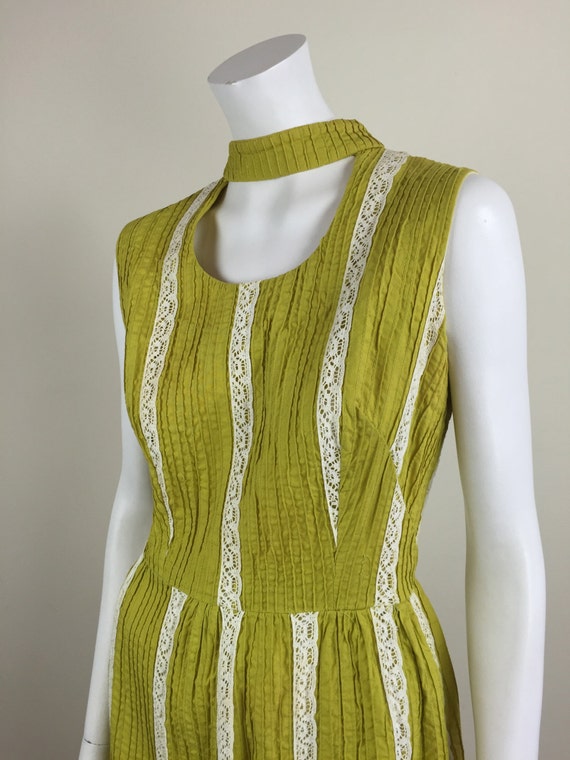 chartreuse maxi dress