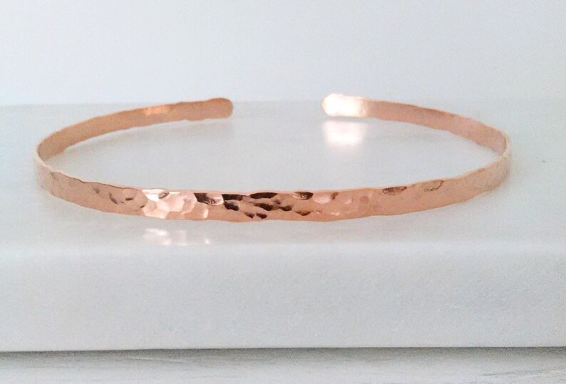 Copper Gold Choker Neck Cuff. Hammered Silver Collar Necklace. Etsy
