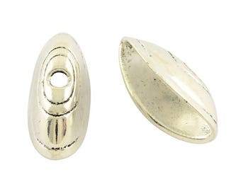 thumbnail image 2 of 20pcs Tibetan Silver Style Trumpet Bead Caps – Alloy Tassel Cone End Beads 18x16.5x7mm For Jewelry Making 2 of 6