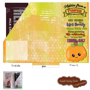 DIY Advice From A Pumpkin Candy Bar Cover For 1.55 ounce Candy Bar