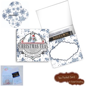 Printable Santa&#39;s Blend Tea Pocket Card