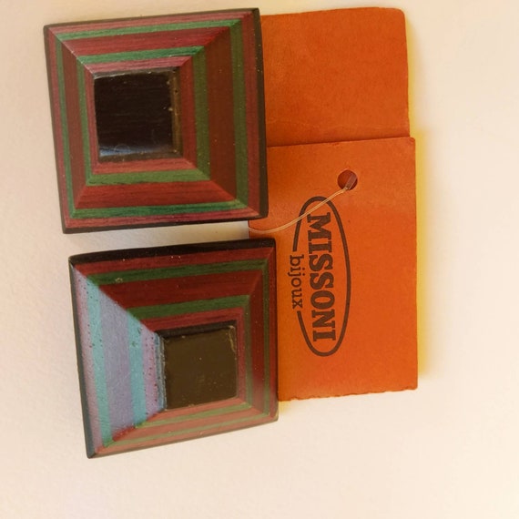 MISSONI vintage rare clip in earrings