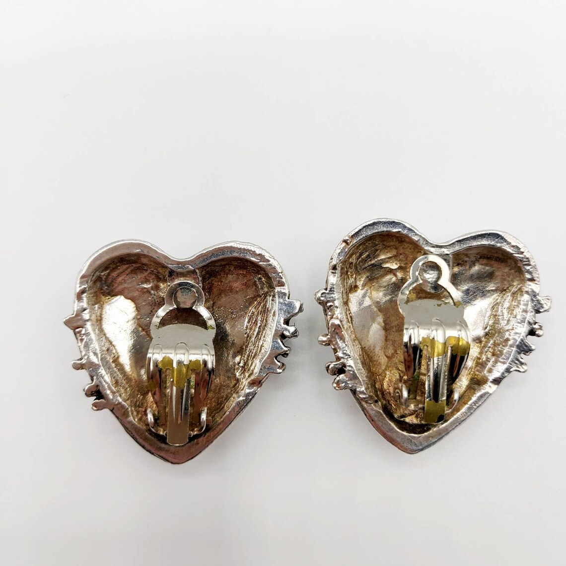 Boucles D'oreilles Clips Vintage SIDNEY CARRON Dorées - Occasion, Style Rétro, Pas De Pierre