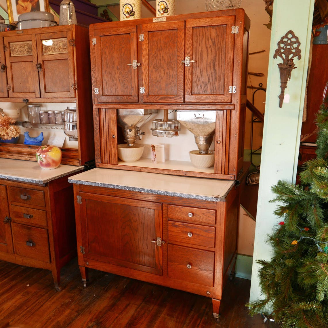 SALE 1923 Hoosier Beauty Hoosier Cabinet With Flour Sifter Etsy