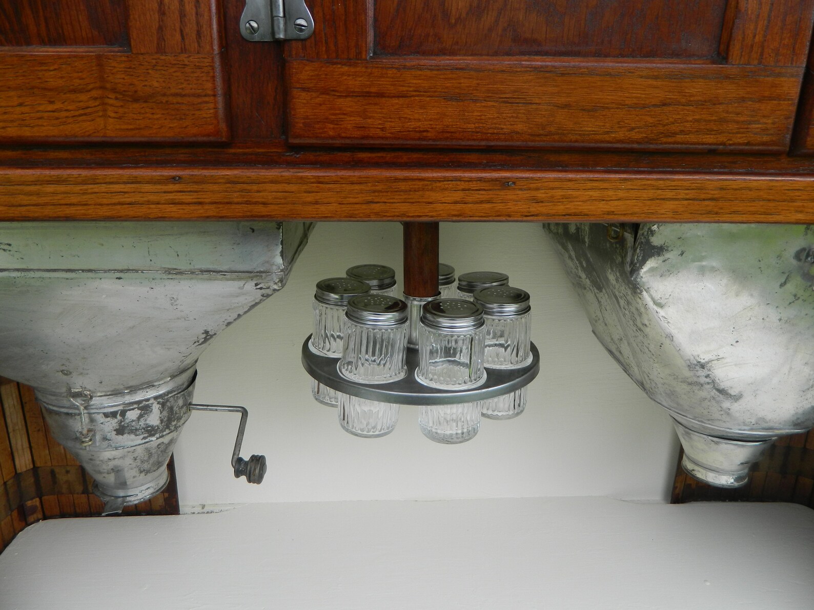 Hoosier Beauty with flour sifter.sugar bin spice carousel Etsy