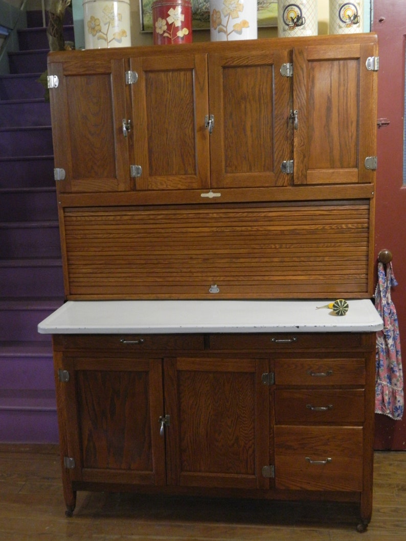 Sale 1929 Napanee Hoosier Cabinet 48 Inches Wide With Flour Etsy