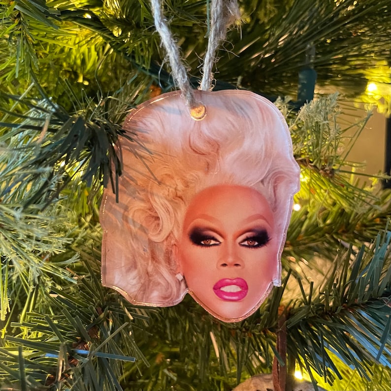 RUPAUL Christmas Tree Holiday Ornament Drag Race Mama Ru Etsy