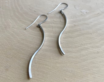 AUTOPSY NEEDLE EARRINGS - Small - Post Mortem - Oddities Jewelry - Oddities and Curiosities - Suture Needles - Funeral Director - Mortician