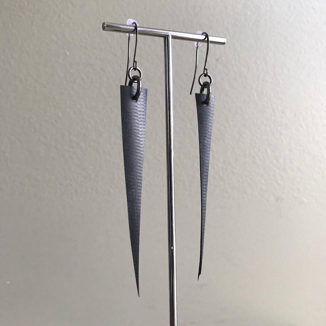 Recycled BIKE TUBE Earrings Bicycle Inner Tube VEGAN Etsy