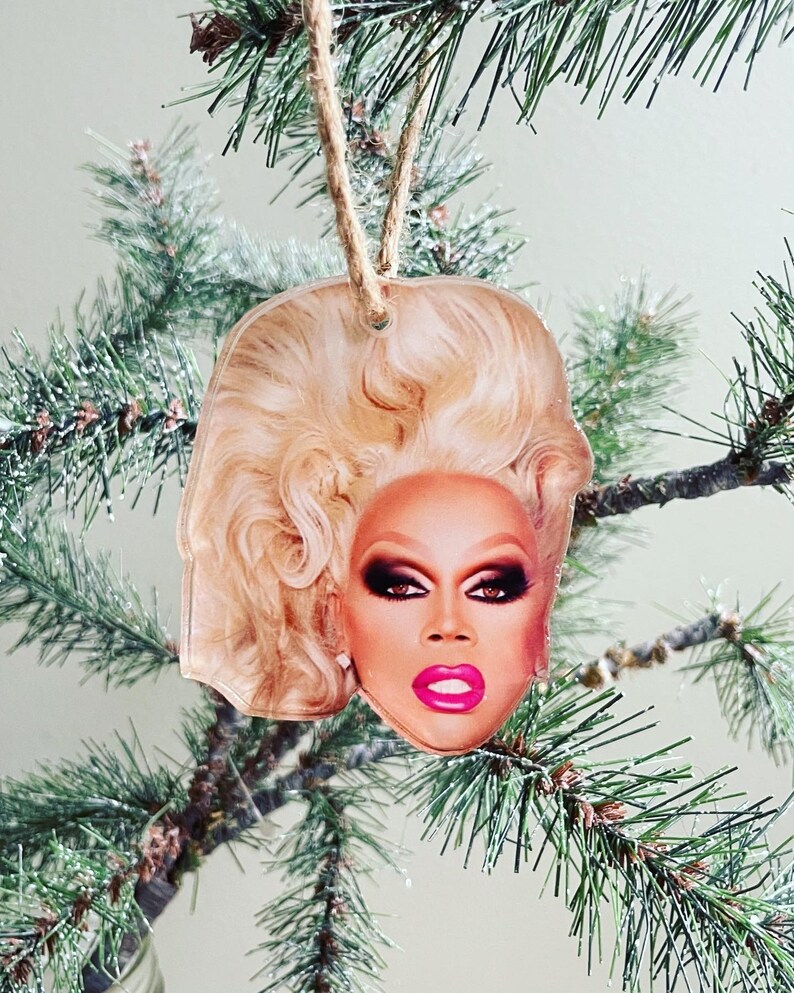 RUPAUL Christmas Tree Holiday Ornament Drag Race Mama Ru Etsy