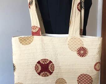 Long Handled Fabric Tote Bag