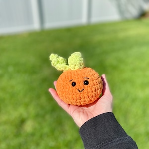 Pumpkin Rattle ~ Halloween Rattle ~ Soft Pumpkin ~ Stuffed Pumpkin ~ Gift For New Baby ~ Halloween Baby ~ Cute Pumpkin ~ Crochet Pumpkin