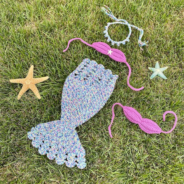 Mermaid Newborn Photography Prop ~ Crochet Mermaid Sleep Sack ~ Gift for New Baby ~ Mermaid Cocoon ~ Mermaid Baby ~ Mermaid Tail For Baby