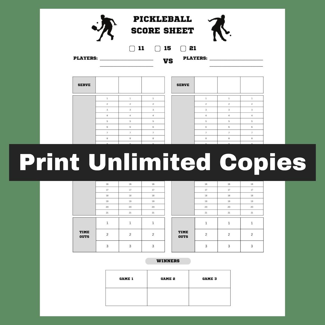 Pickleball Score Sheet 8 5 quot X - Il 1140xN.5122516826 R5u0 