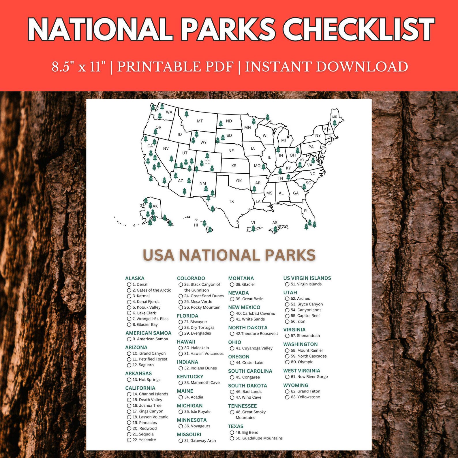 National Parks Checklist | 8.5