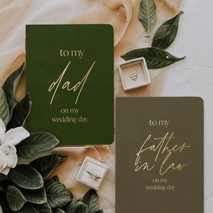 Cadeau du père de la mariée, Mot de remerciement des mariés, Cadeau de mariage pour une fille ou un fils, À mon père le jour de mon mariage, Feuille d'or