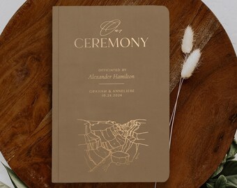 Officiant gift, Wedding Officiant Book, Officiant gift, Marriage commissioner booklet, Soft cover, Our ceremony Grand Canyon Arizona