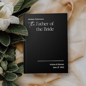 Toast book for the father of the bride, Maid of honor and best man wedding toast book, Speech book, Custom hardcover book with lined pages
