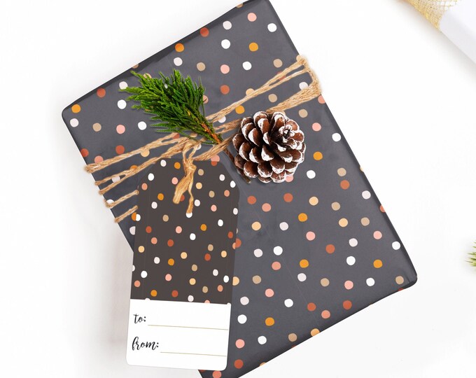 Wrapping Paper Gift Wrap Sheets Featuring a Unique Christmas Etsy