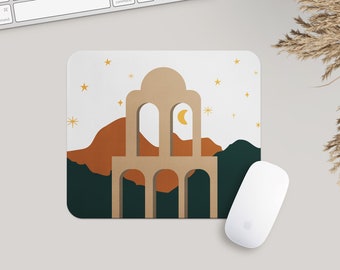 Mouse Pad Curious Alien Student Gift Computer Accessories Home Office Alien Lover Gift Gift For Her Gift For Him