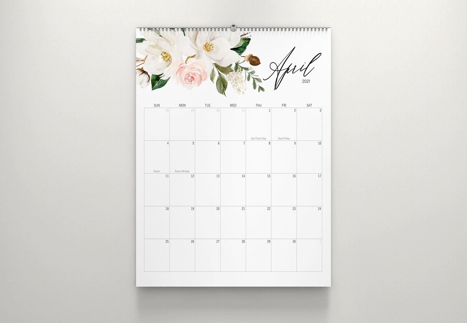 2021 Wall Calendar 11x14 Year Wall Planner Calendars Etsy