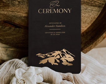 Officiant gift, Wedding Officiant Book, Officiant gift, Marriage commissioner booklet, Soft cover, Our ceremony Crested Butte