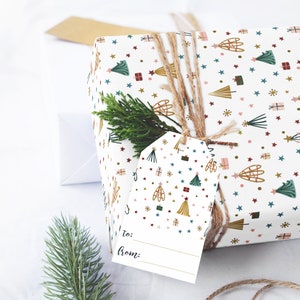 Wrapping paper Christmas, Christmas gift wrap, Holiday wrapping paper roll, Xmas wrapping paper, holiday gift wrap paper, Gift wrapping image 6