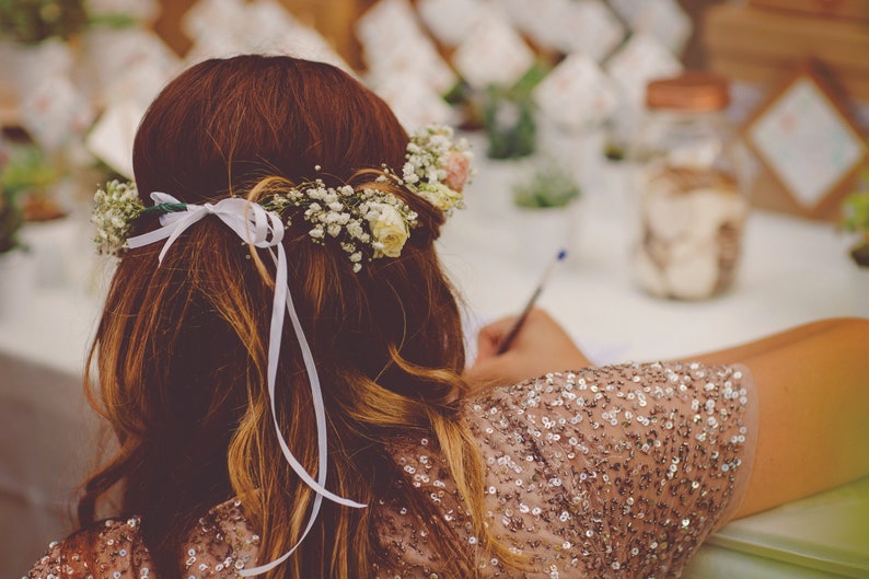 Wedding Guest Book, Boho neutral colors, Custom landscape hardcover, Gold silver rose gold foil available, Cute guestbook for your reception image 10