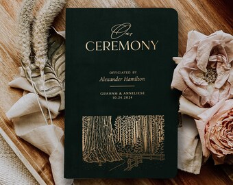 Officiant gift, Wedding Officiant Book, Officiant gift Marriage commissioner booklet, Soft cover, Our ceremony