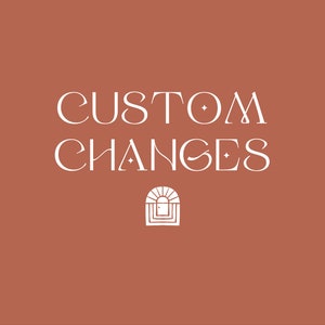 Custom Changes for Books