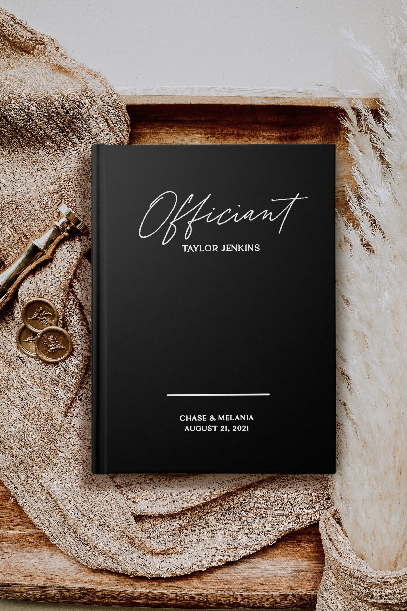 Officiant Gift, Hard Cover Wedding Officiant Book, Wedding Officiant Officiant Gift, Hard Cover Wedding Officiant Book, Wedding Officiant