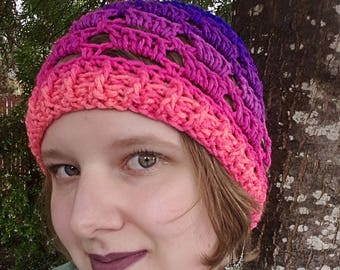 Crochet Hat pattern, messy bun hat, crochet ponytail hat, beanie crochet pattern, beginner crochet pattern, runners hat, easy pattern