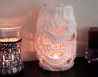 Mason jar cover pattern, crochet jar pattern, mason cozy pattern, crochet mason cover, crochet home decor pattern, mason jar sleeve