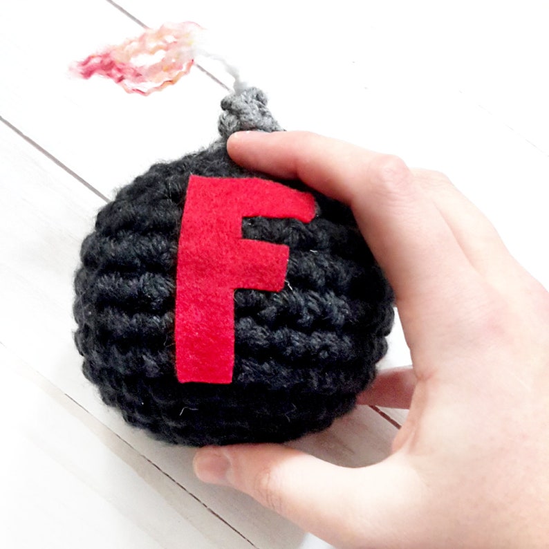 F bomb pattern crocheted f bomb pattern curse bomb f bomb | Etsy