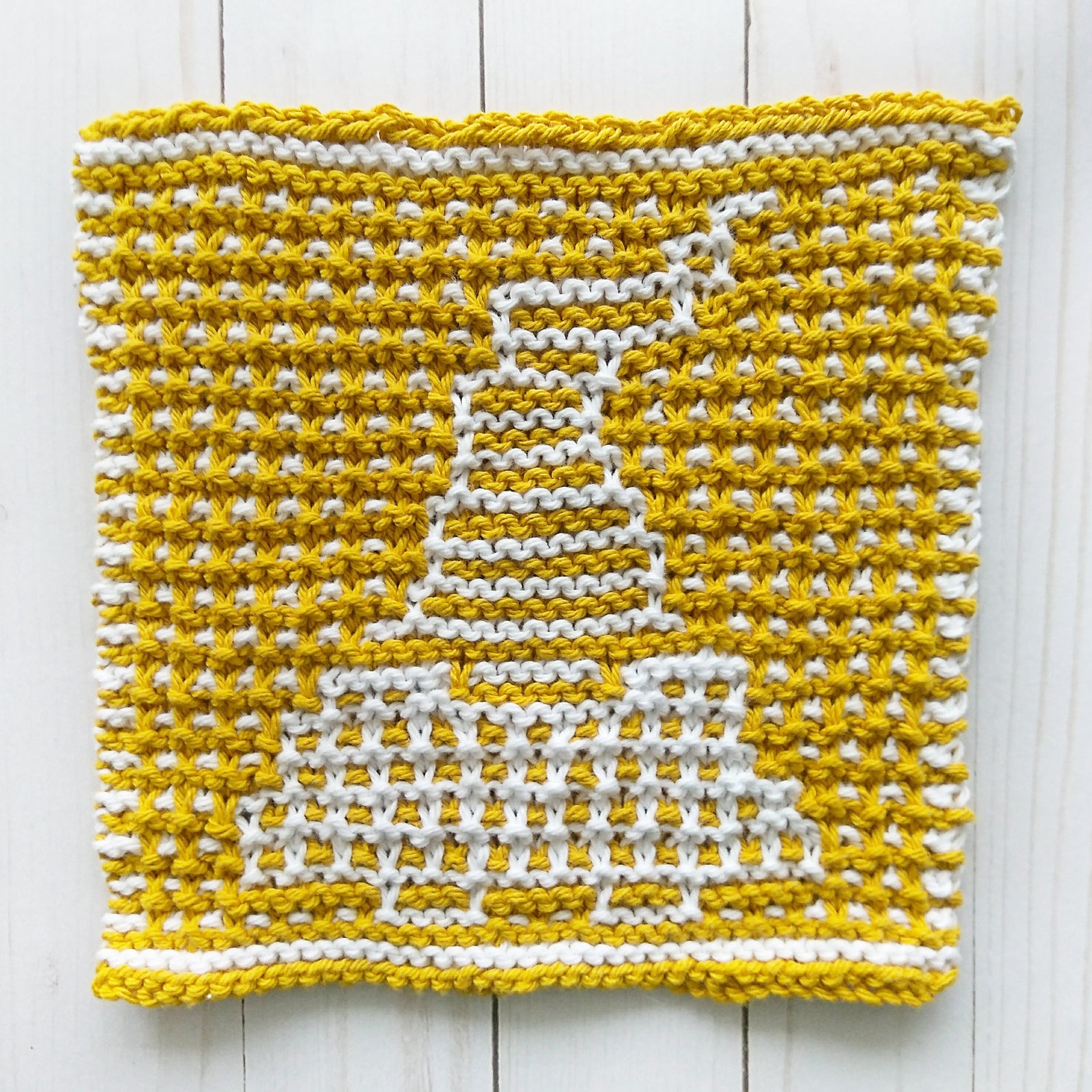 Knit Gnome Dishcloth Pattern Hotpad Pattern Knit Gnome Knit Etsy