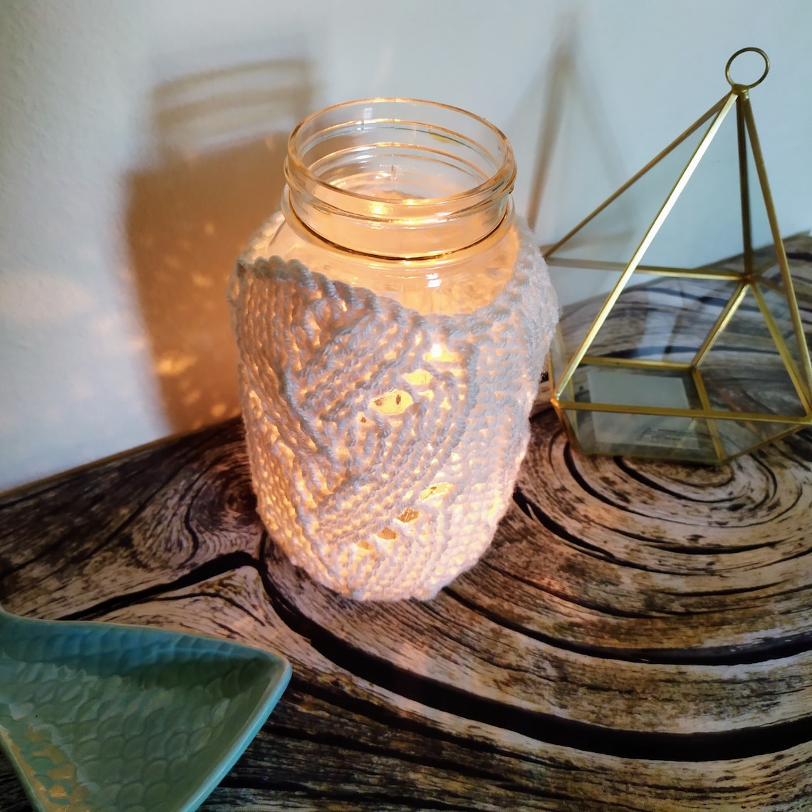 Mason jar cover pattern crochet jar pattern mason cozy | Etsy