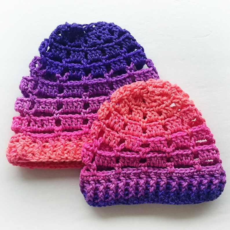 Crochet Hat Pattern Messy Bun Hat Crochet Ponytail Hat | Etsy